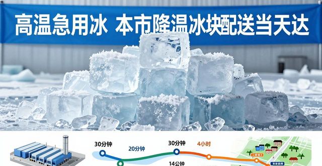 降温冰块配送流程_高效靠谱冰块运输_锦江降温冰块配送