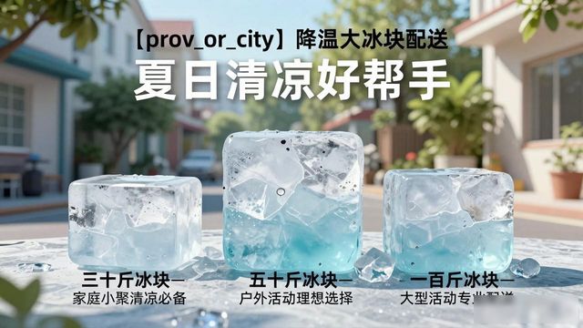 锦江降温大冰块配送 夏日清凉好帮手