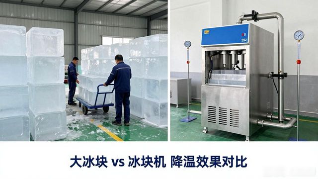 大冰块和冰块机哪个更划算_锦江车间防暑降温大冰块_车间大冰块降温效果怎么样